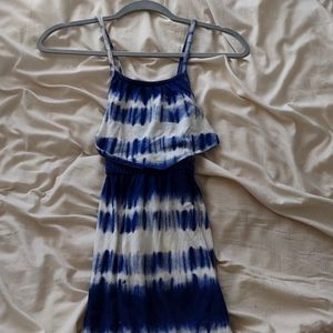 Navy blue and white Dress